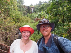 P1210740 - Selfie bij tweede waterval Sipi Falls